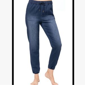Lucy Dry Fit Denim Jogger Blue Small